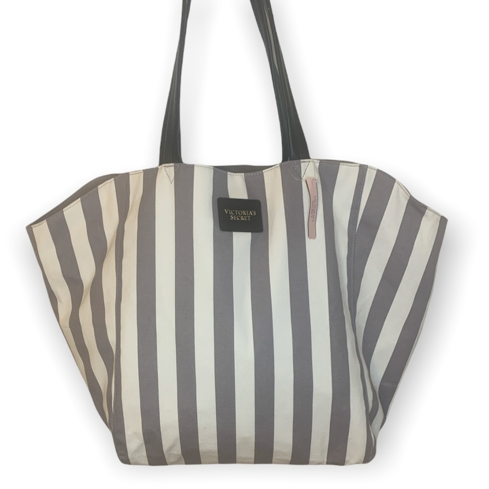 Victoria Secret gray and white tote bag w/tags